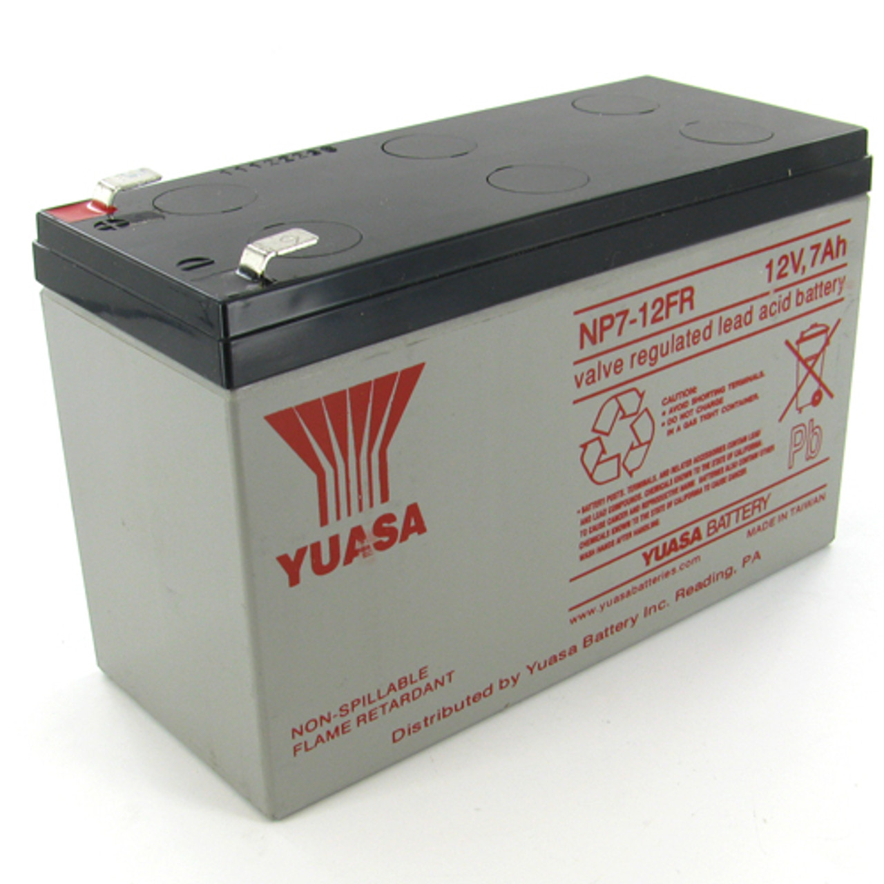 12v 7ah Yuasa Np7 12fr Battery Sealed Lead Acid