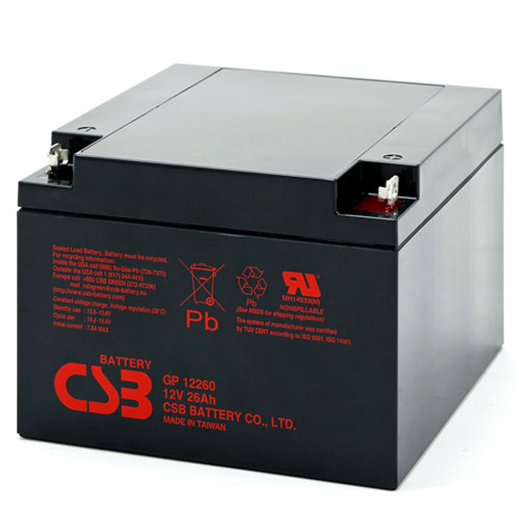CSB GP-12260NB 12V 26Ah Battery