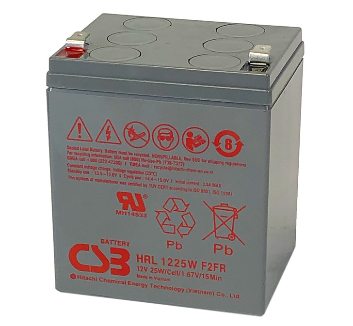 CSB HRL1225WF2FR 12V 25W High Rate Long Life Battery