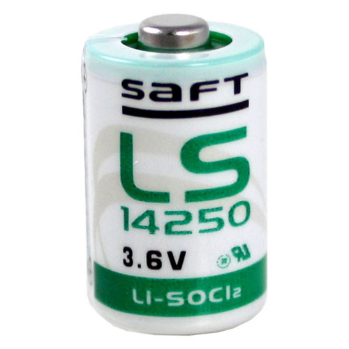 Saft LS 14250 1?2 AA-size 3.6 V Primary Lithium-Thionyl Chloride 1000 mAh  Lithium Battery (5pcs) 