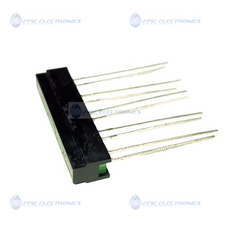 5-LED Green Bar Display Slotted (401-7334)