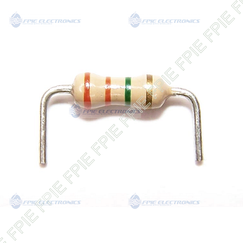 3.3M Ohm, 1/4W, 5% Carbon Film Resistor (600-7017)