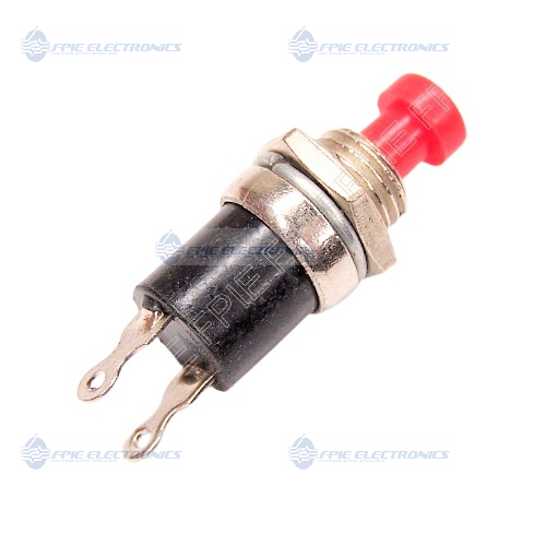 Momentary SPST N.O. Pushbutton Switch 0.25" (1105-7292)