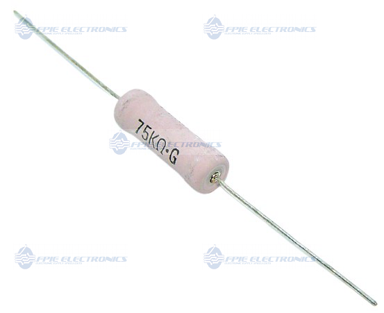 75k Ohm, 5W, 2% Metal Oxide Resistor by KOA (601-6993)