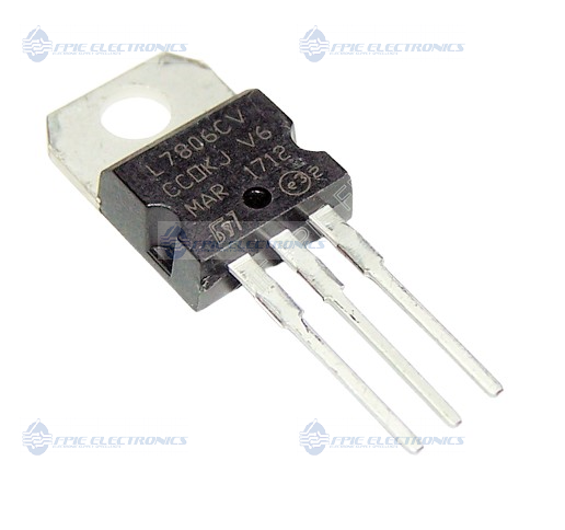 L7806CV Regulator Pos 6V, 1.5A IC By STMicroelectronics