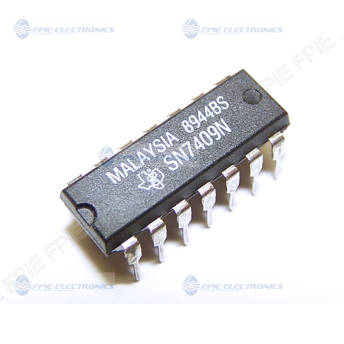 SN7409N Quad 2-Input Positive-AND Gates by Texas Instruments