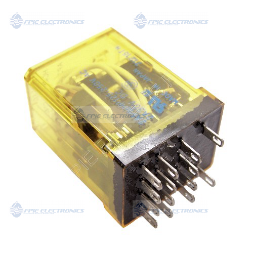 240VAC, 2A 4PDT (4 Form C) Relay by NAiS/Panasonic (HC4E-H-AX240V)