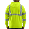 Carhartt Men's High Visibility Class 3 Zip Front Sweatshirt Hoodie