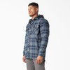 Dickies Fleece Hooded Flannel Shirt Jacket with Hydroshield