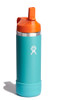 Hydro Flask 18oz Kids Wide Mouth Straw Cap and Boot Seaspray