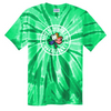 St Patrick's Day USA Clover Design Tie Dye T Shirt