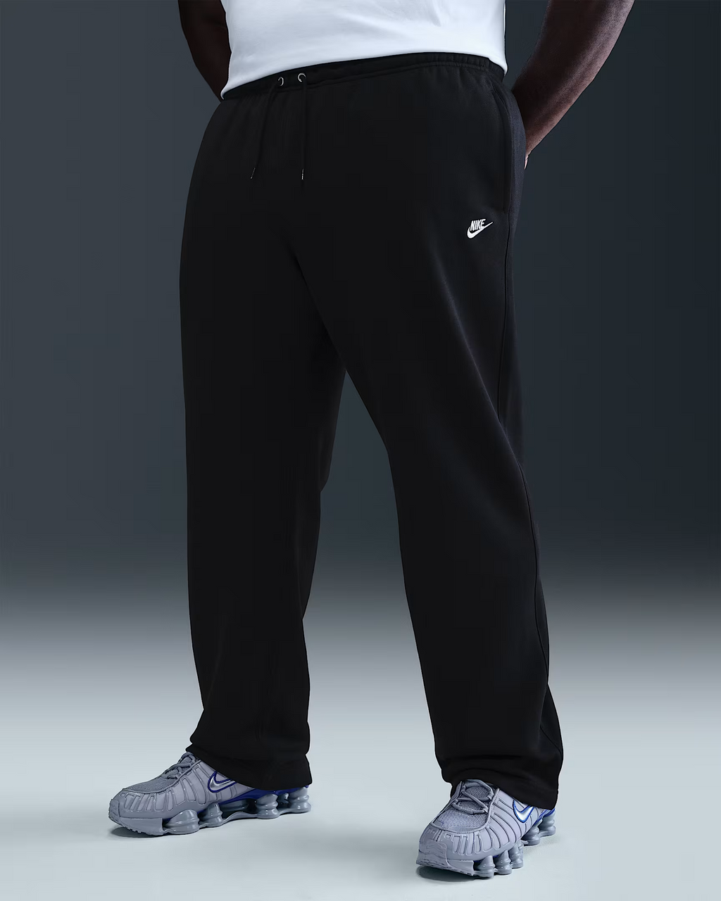 nike open hem track pants