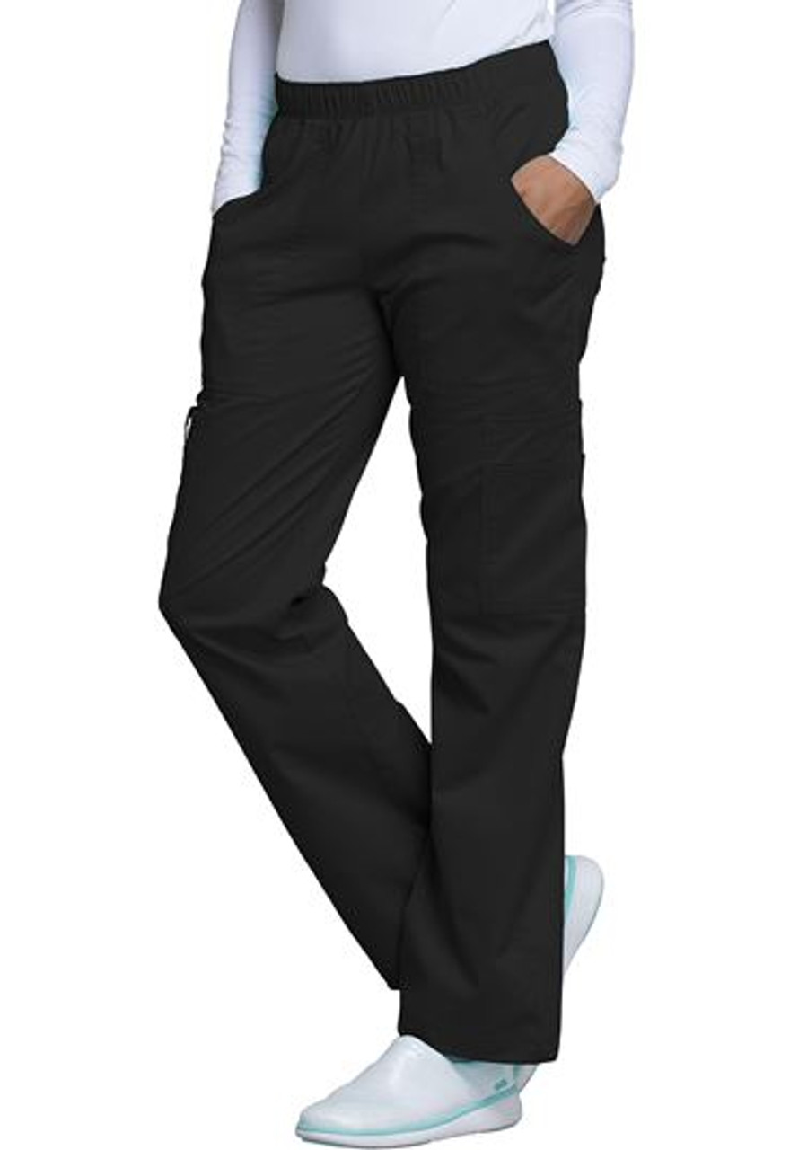 Cherokee Allura CKA189 Men's Mid Rise Jogger Scrub Pants with 6 Pockets