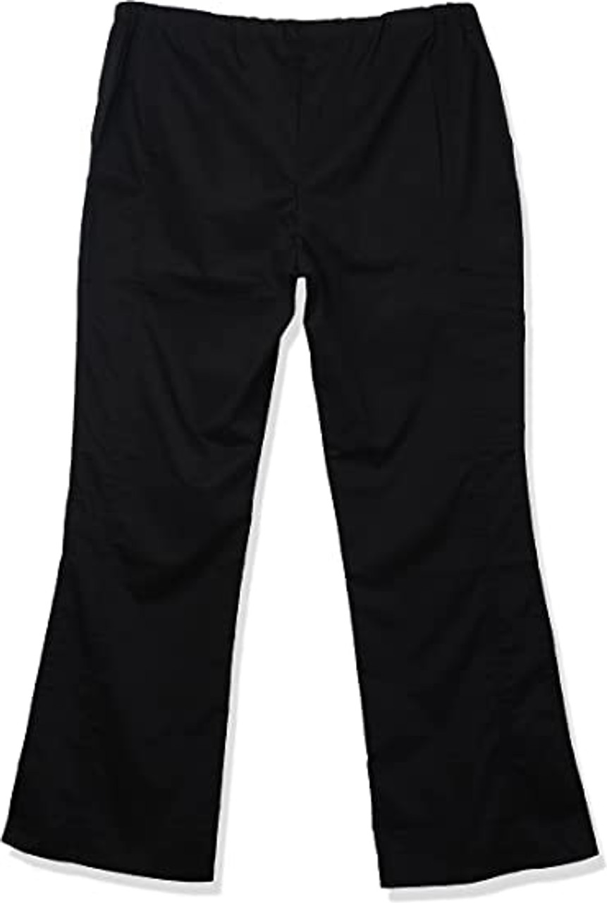 ComfortEase Women Cargo Scrub Pants Black S Regular 1Ct