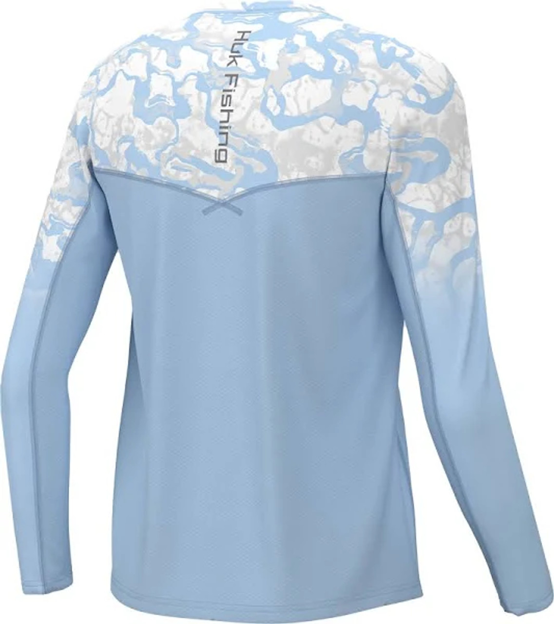 Huk Icon x Inside Reef Long Sleeve Crystal Blue / Large