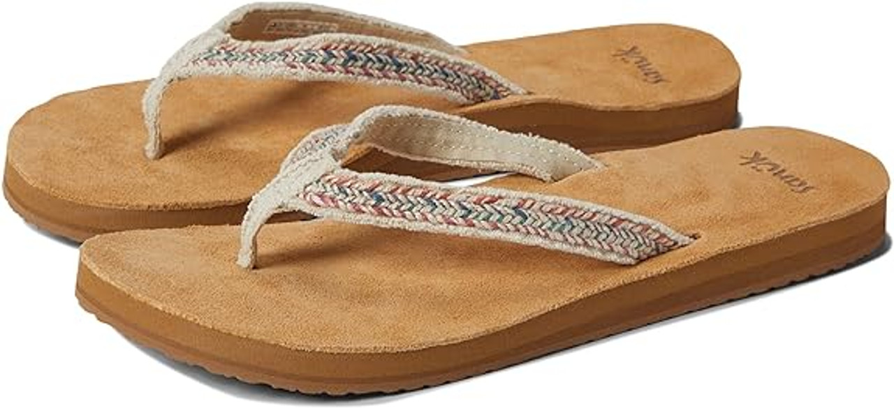 Sanuk Sanuk Womens Fraidy Hemp Flip-Flop