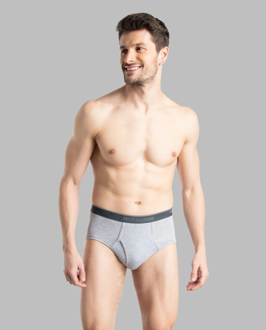 Fruit of the Loom Men's 100% Cotton Tagr Free White Classic Briefs