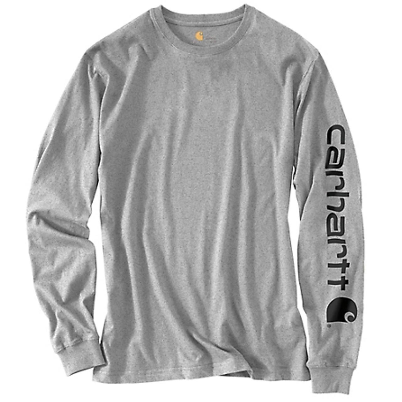 Carhartt Men's Signature Logo Long Sleeve T-Shirt