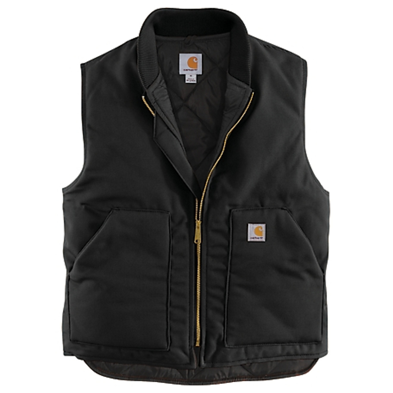 定番 Carhartt◇DUCK LINED/ベスト/L/コットン/BLK/V01-BLK QUILT 