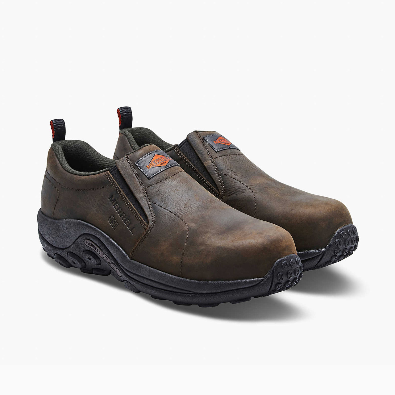 Merrell Mens Jungle Moc Leather Composite Toe Construction Shoe