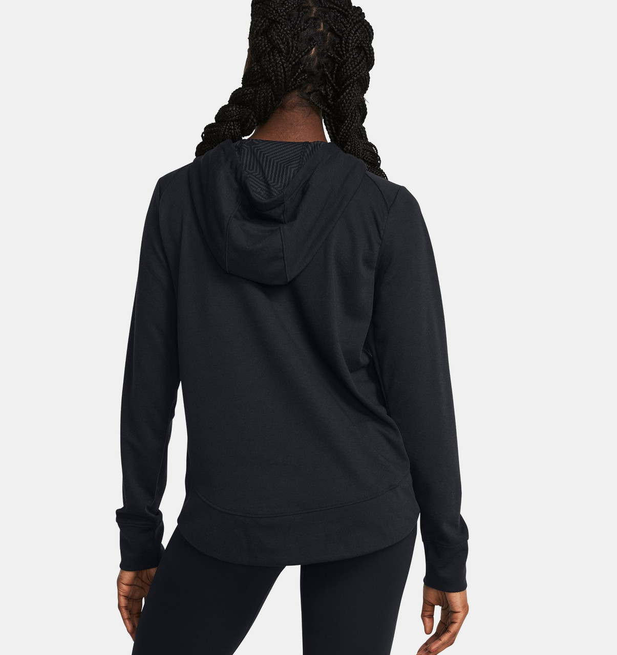 Under Armour Women Hoodie Drawstring Pockets Semi Fitted Heatgear