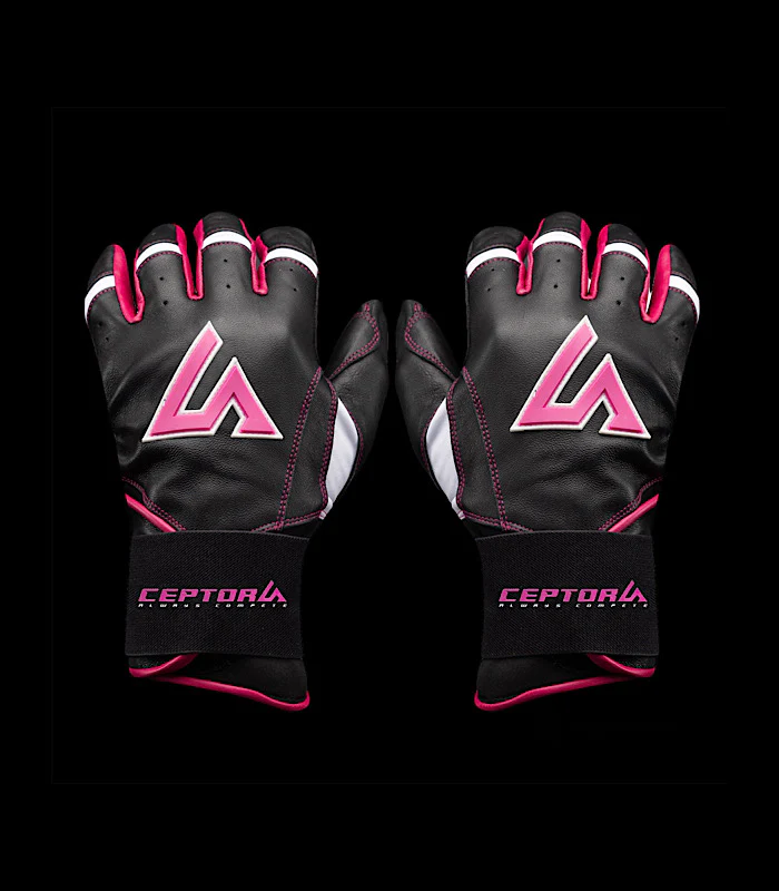 Ceptor Youth Long Cuff Batting Gloves - Thumbnail 2