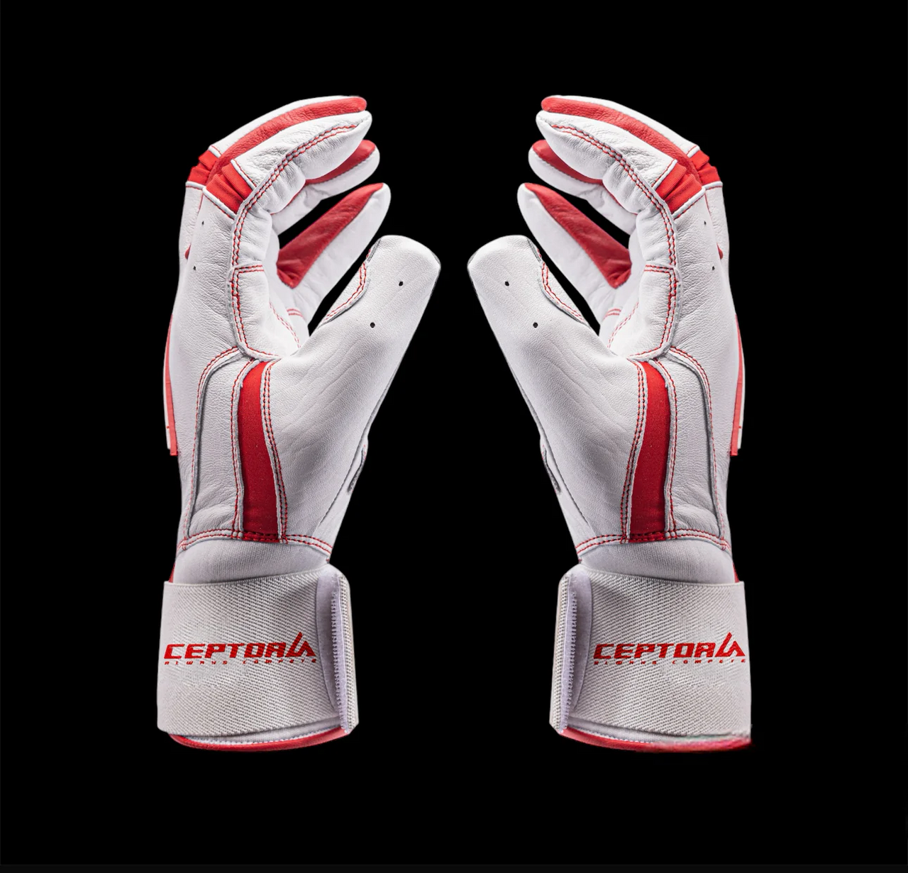 Ceptor Youth Long Cuff Batting Gloves - Thumbnail 4