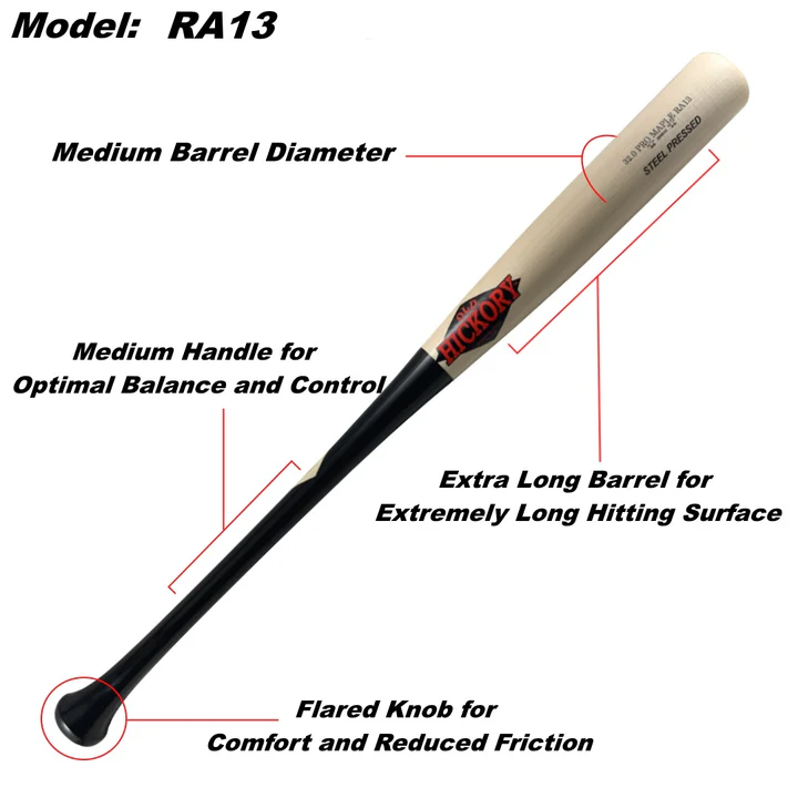 Old Hickory Steel Pressed Pro Maple RA13 Bat - Lifestyles Sports