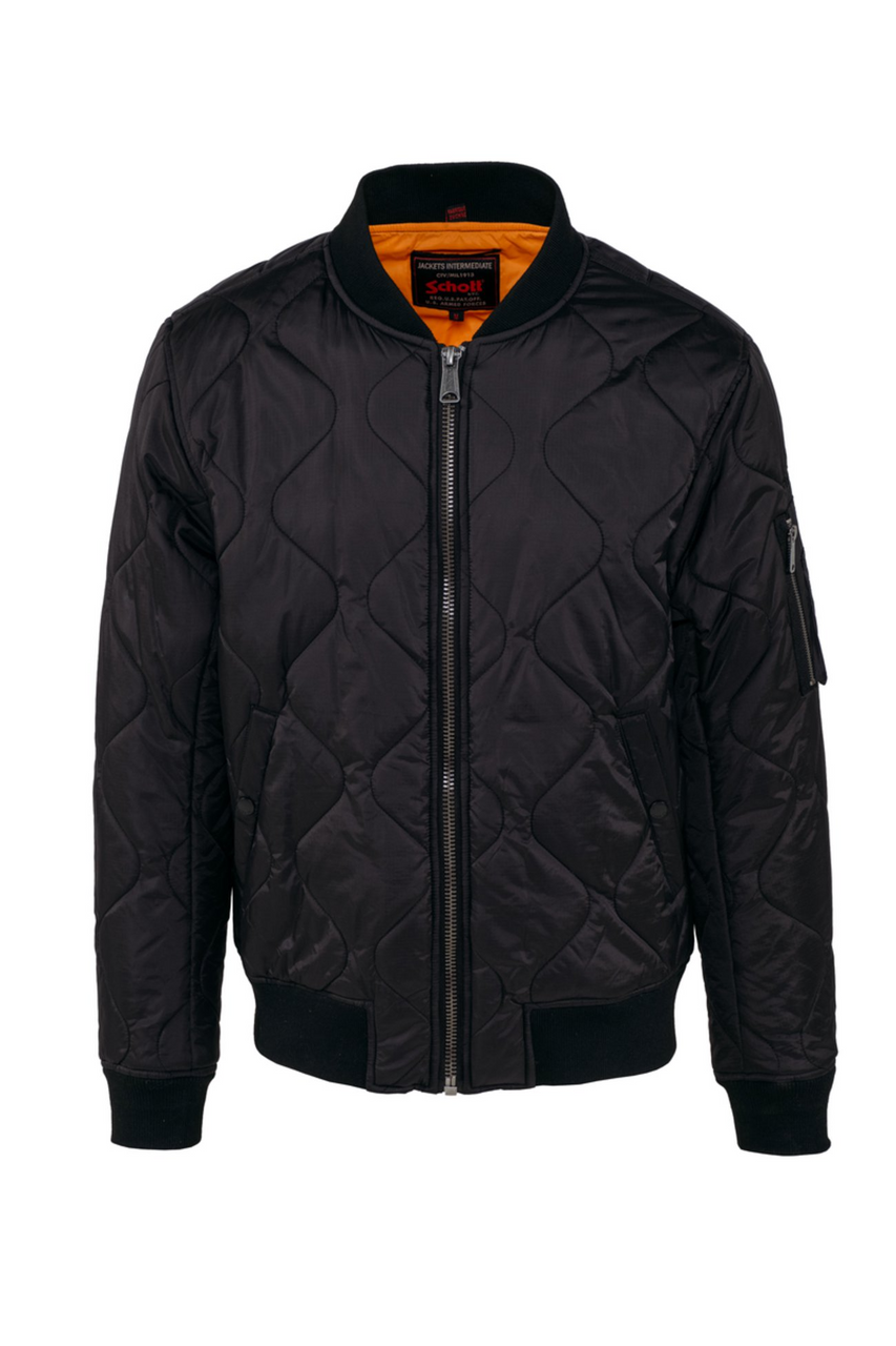 Schott Quilted Ripstop Nylon MA-1 Jacket - Lifestyles Sports