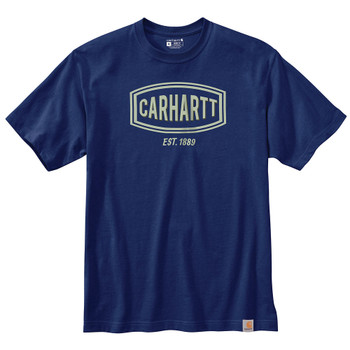 Carhartt Relaxed Fit Heavyweight Short Sleeve Logo