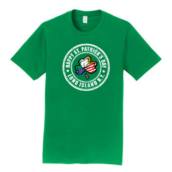 St Patrick's Day USA Clover Design T Shirt