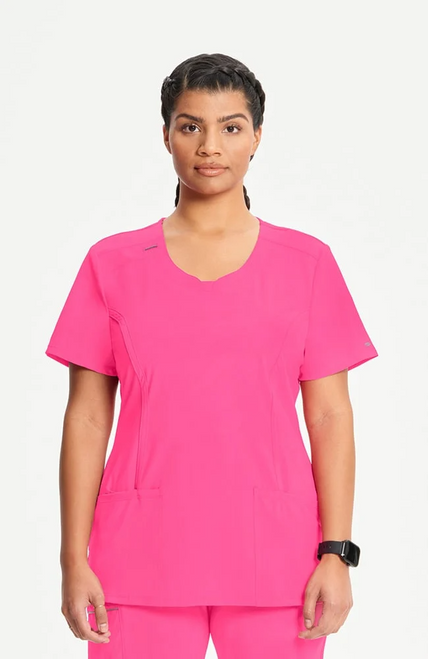 Infinity Women's Round Neck Scrub Top