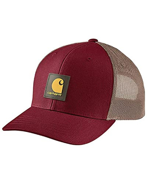 Carhartt Men's Rugges Flex Twill Mesh-Back Logo Patch Cap