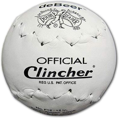 DeBeer White Clincher 12" Softball