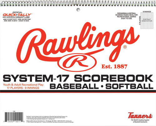 Rawlings System 17 Baseball ScoreBook Rawlings System 17 Baseball ScoreBook