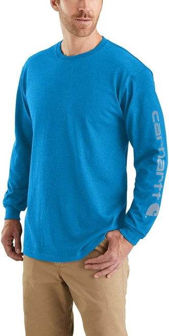 Carhartt Men's Signature Logo Long Sleeve T-Shirt