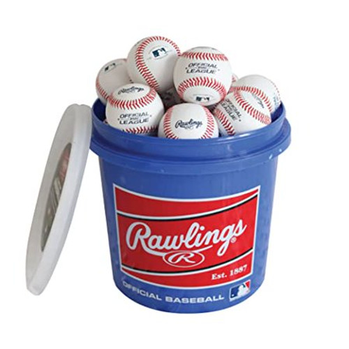 Rawlings Bucket of 24 R12U Game Baseballs