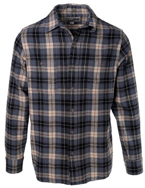 Schott Plaid Cotton Flannel Shirt