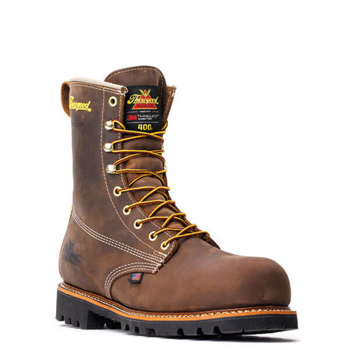 Thorogood 8" American Heritage Plain Toe Safety Boot