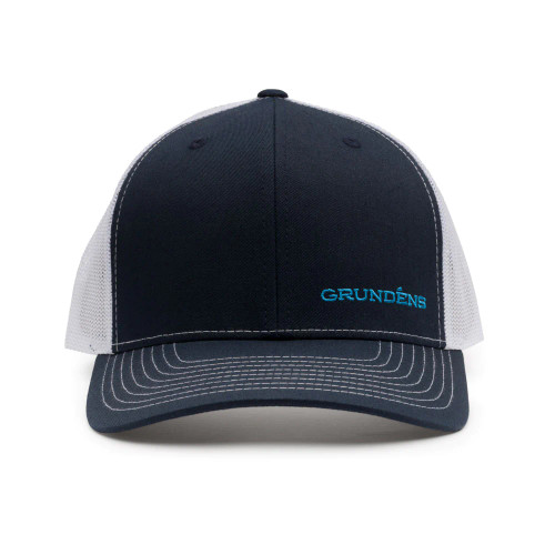 Grunden's Offset Embroidered Trucker Hat