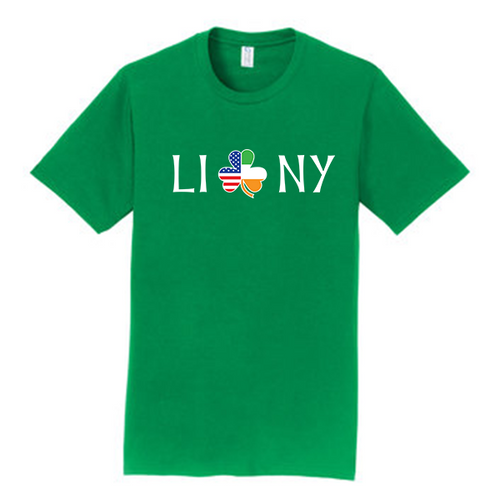 St Patrick's Day Long Island USA Clover NY T Shirt