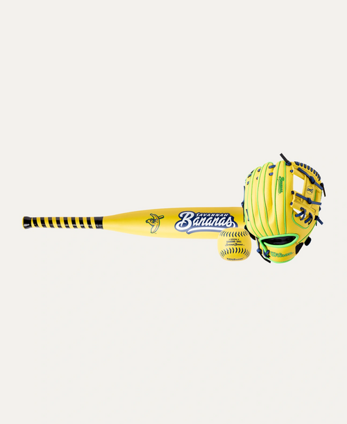 Wilson Savannah Bananas A200 Glove Bat Combo LHT