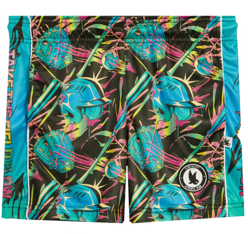 Flow Society Youth Melting Baseball Gear Shorts