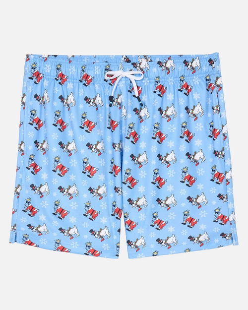 GOAT USA Santa/Snowman Mesh Short