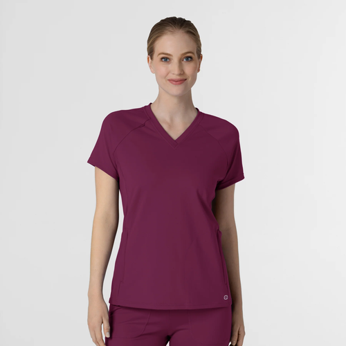 WonderWink Women's Renew Knit Flex-N-Reach Scrub Top