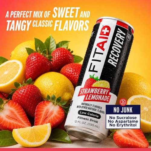 FitAid Strawberry Lemonade Recovery Fitness Drink
