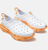 Kane Kids White/Electric Orange Revive Shoe