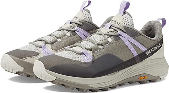Women's Merrell Siren 4 Hiking Shoe - Breathable Mesh, TPU Air Cushion, Heel Stability, Recycled Laces, Webbing, Molded Nylon Arch Shank, Bellows Tongue - Moon/Orchid