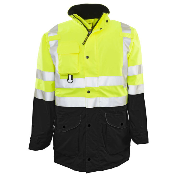 Game Sportswear Black Bottom 6 in 1 Hi-Vis Jacket