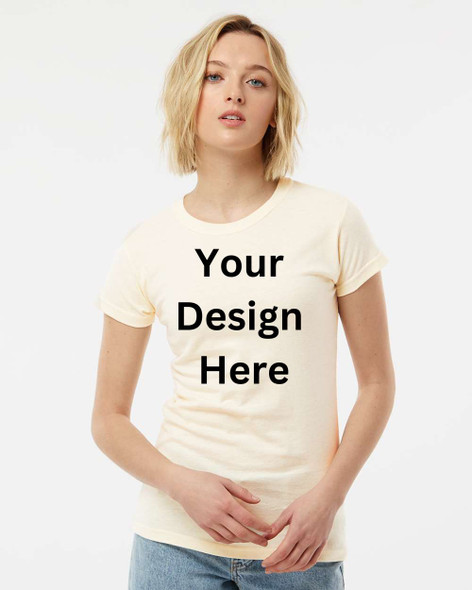 Custom Design Tultex Women's Fine Jersey T-Shirt - 213